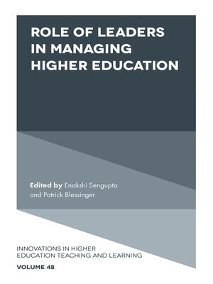cover image of Role of Leaders in Managing Higher Education